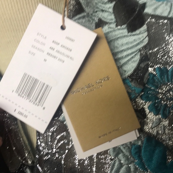 Michael Kors Collection Aqua/Silver Jacket - Picture 7 of 8